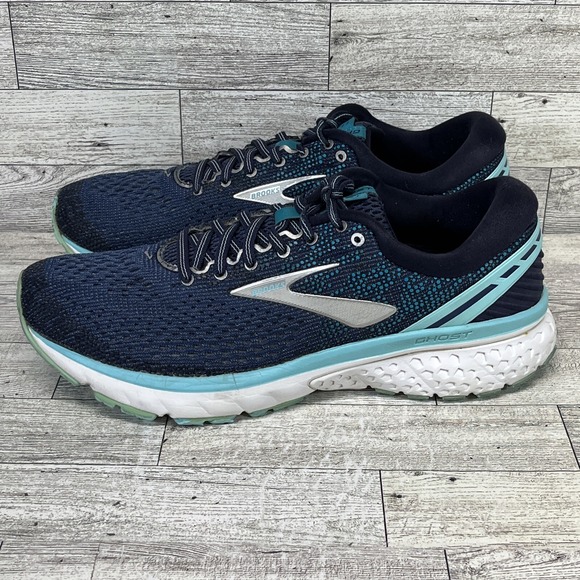 Brooks Ghost 11 Blue Running Shoes 1202771B493 Women Size 10.5B - Picture 5 of 9